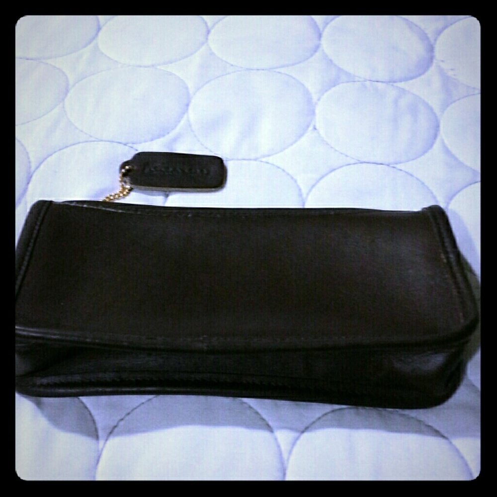 Vintage Brown Leather Coach coin purse